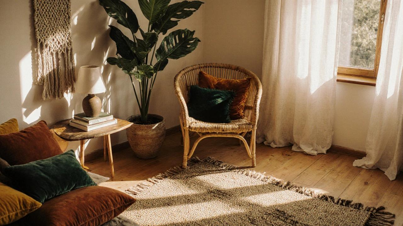 Boho-Wohnzimmer einrichten: So schaffst du Natürlichkeit und Freiheit in deinem Wohnbereich