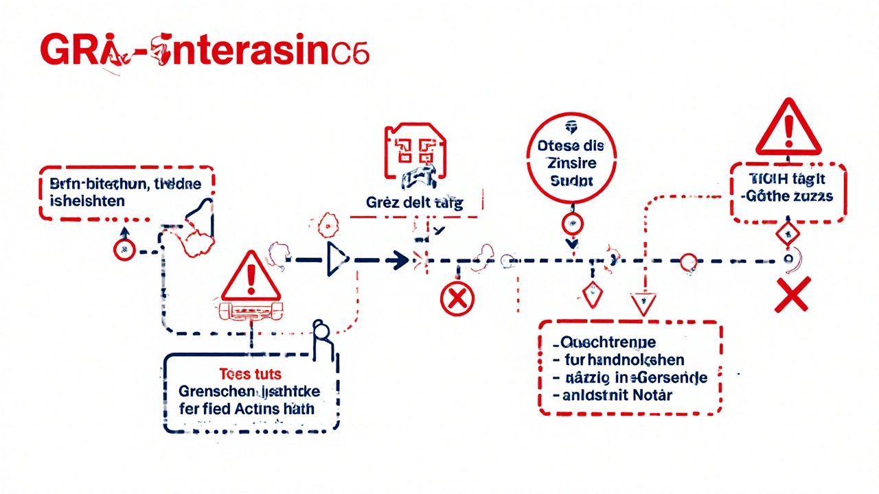 Zeitlinie zeigt, dass eine Grundschuld auch nach Kredittilgung im Grundbuch bleibt.