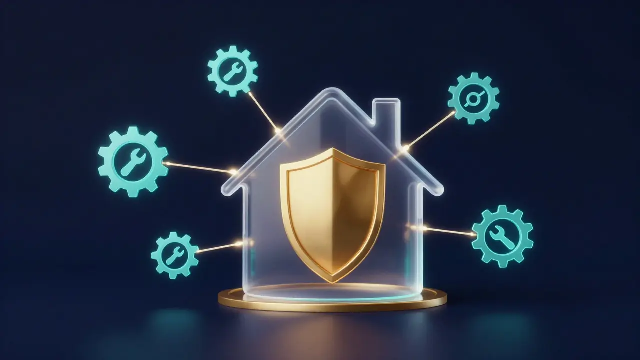 Abstrakte Darstellung digitaler Vernetzung zum Schutz.