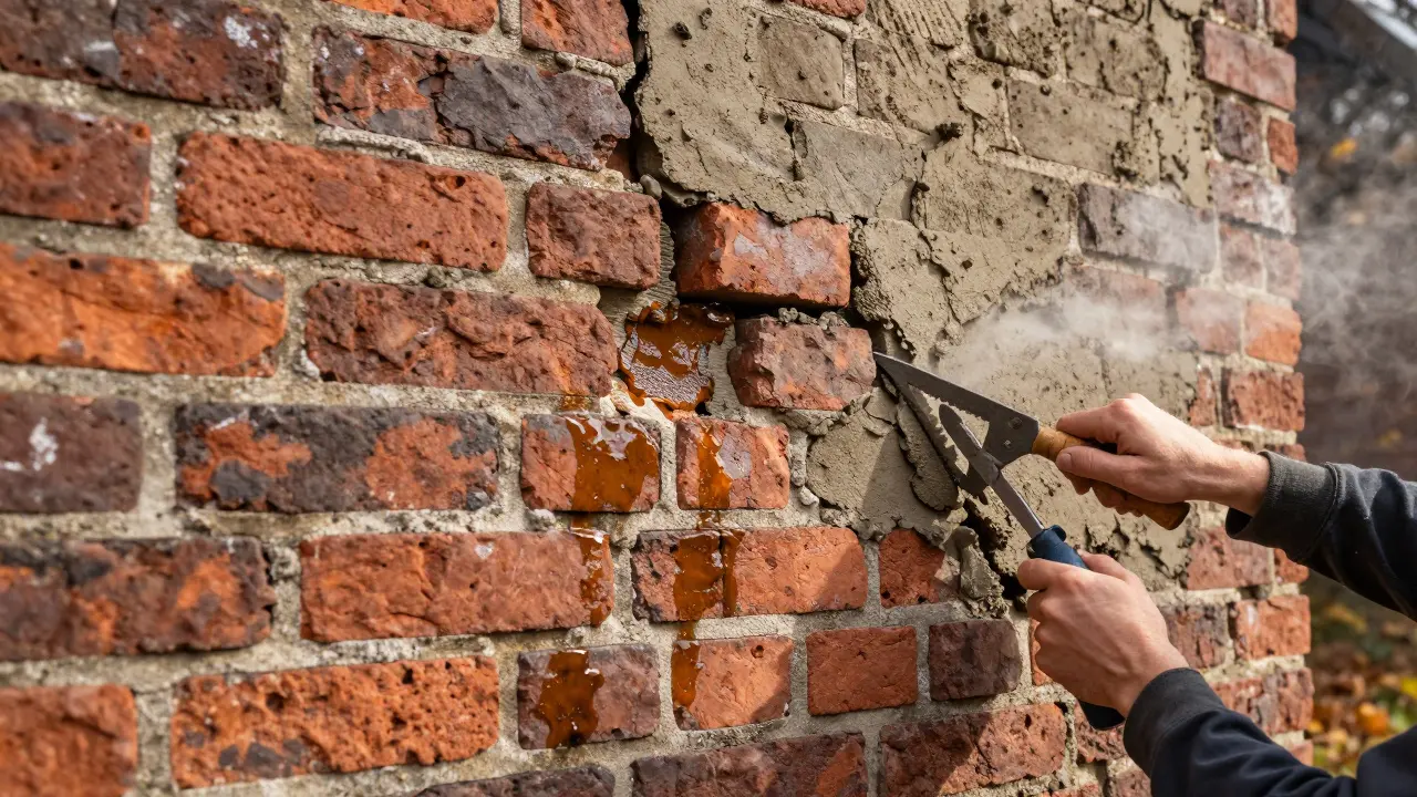 Backsteinwand sanieren: Die richtige Fugensanierung an der Ziegelfassade