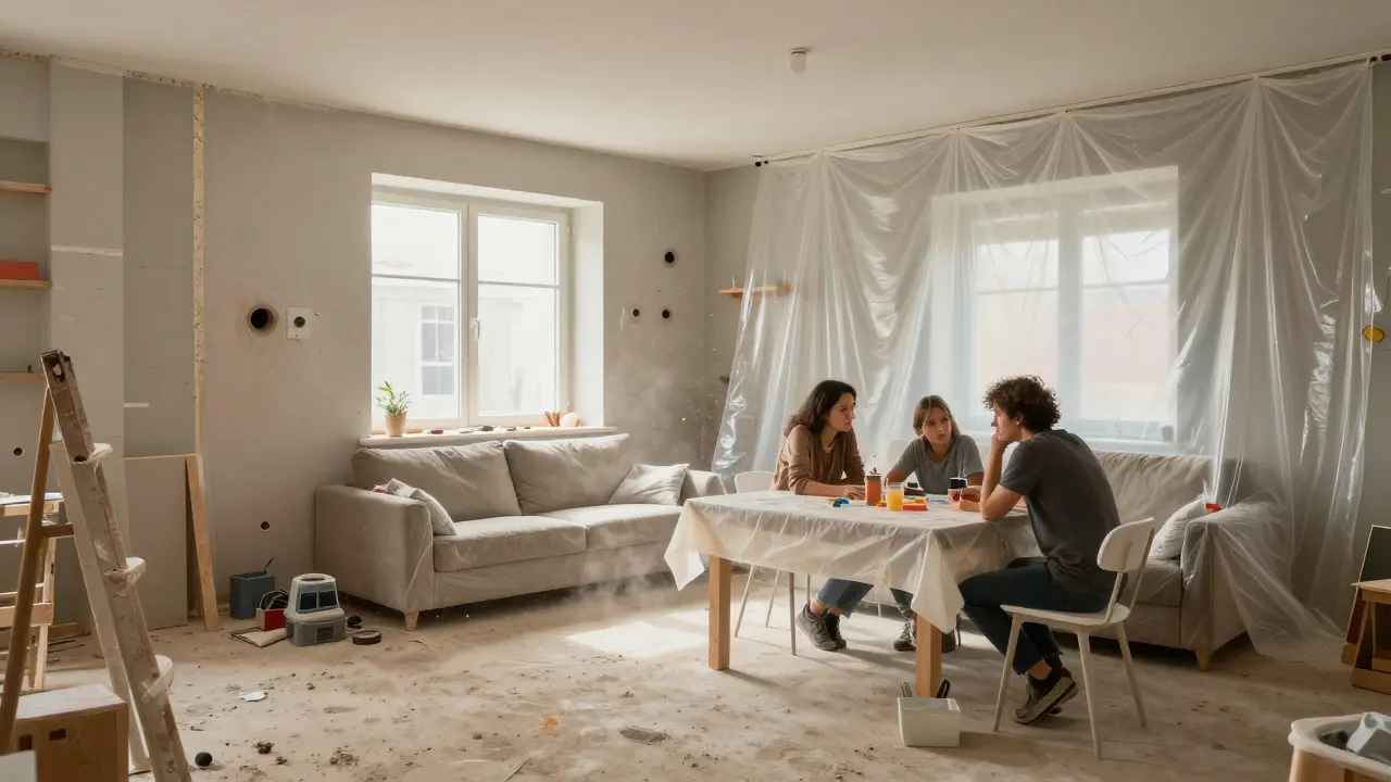 Renovierung im Bestand: Bauen im bewohnten Haus richtig organisieren
