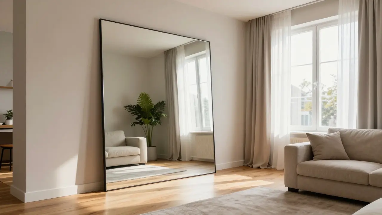 Spiegel im Wohnzimmer richtig einsetzen: Tipps für Raumwirkung, Licht und Proportionen