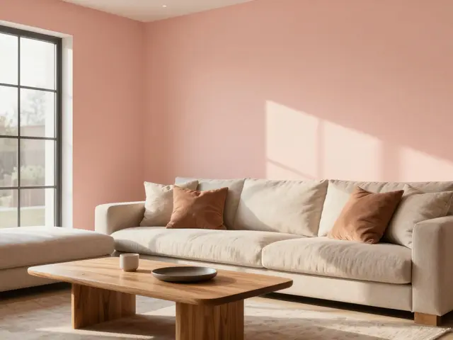 Farbtrends 2024 für Wohnräume im Eigenheim: Warme Erdtöne und Peach Fuzz