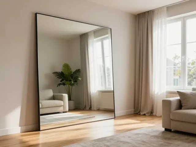 Spiegel im Wohnzimmer richtig einsetzen: Tipps für Raumwirkung, Licht und Proportionen