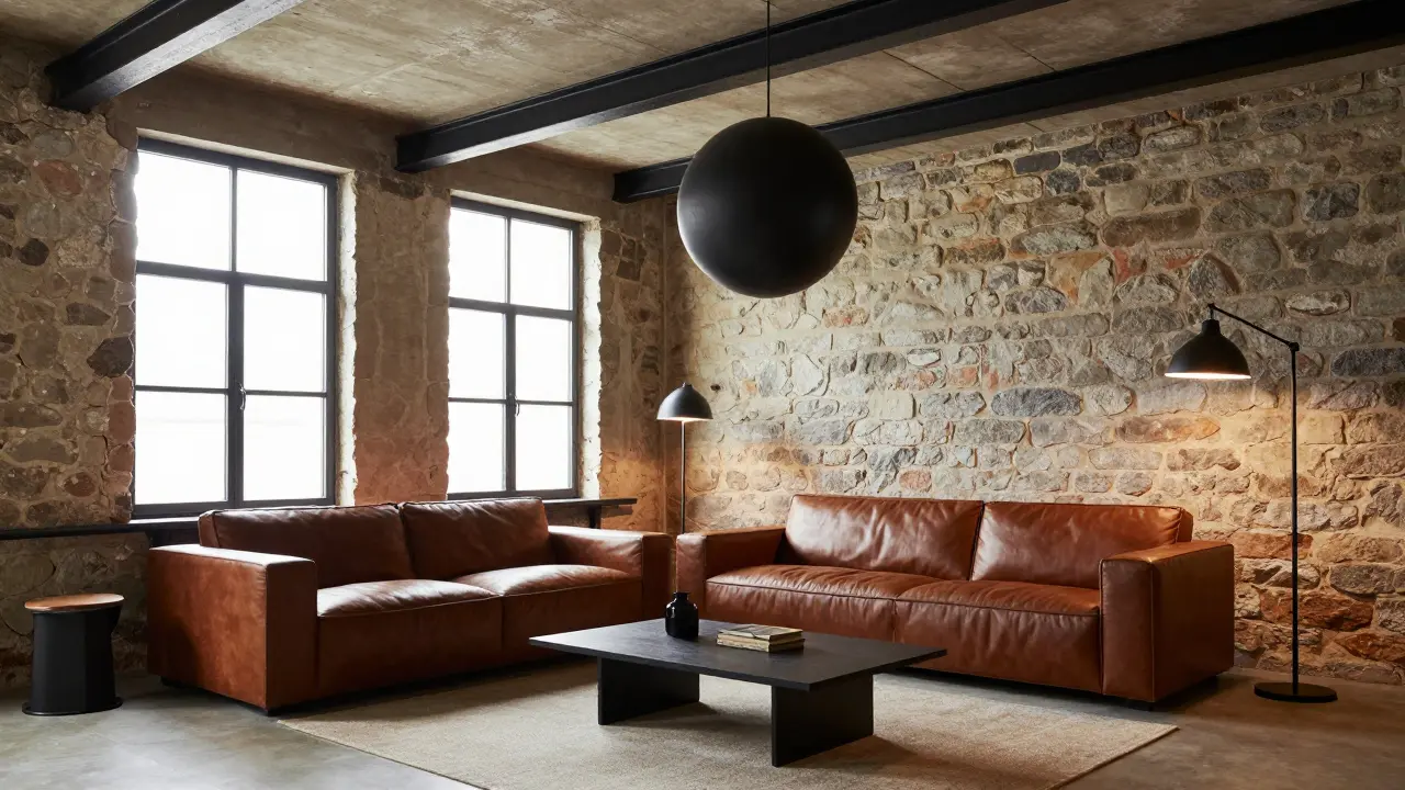 Industrial Style im Altbau: Sichtbeton, Metall und Backstein richtig kombinieren