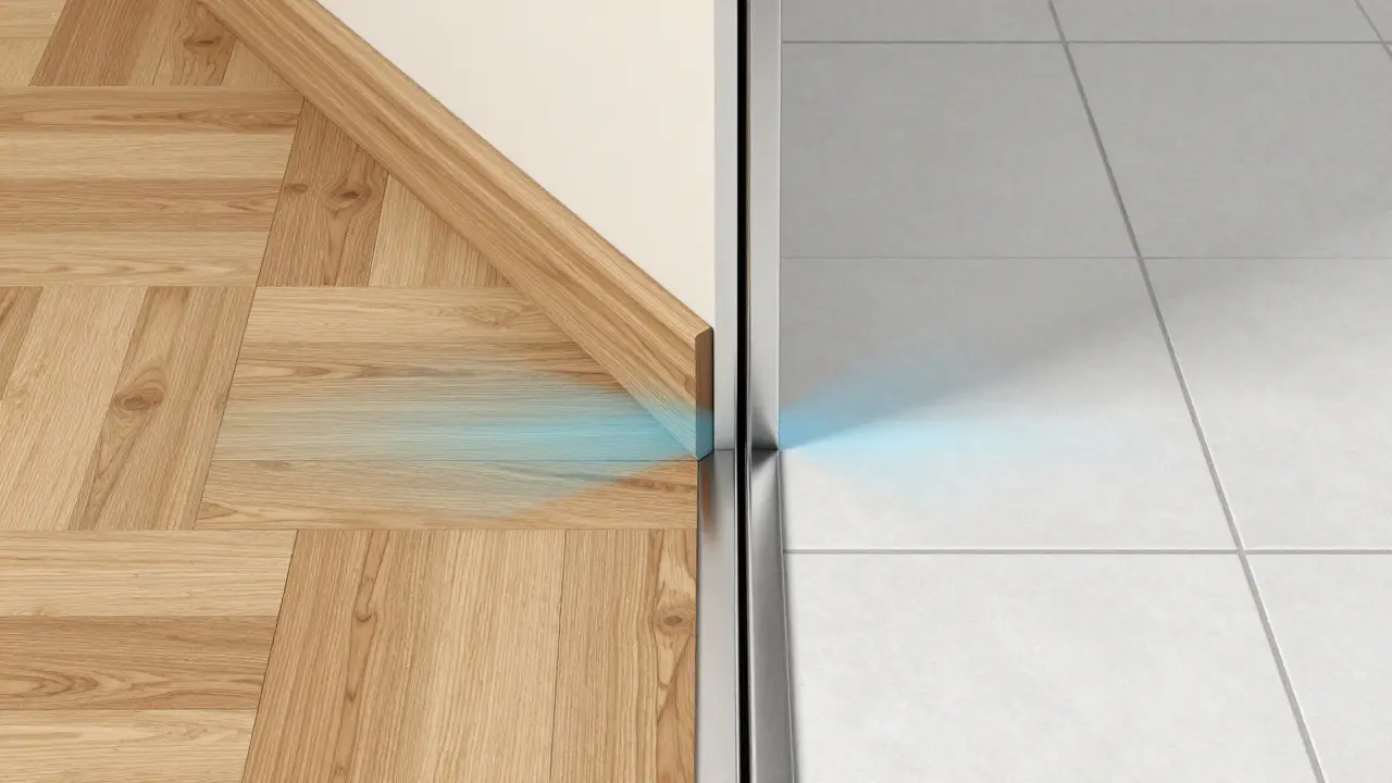 Visualisierung der Materialdehnung bei Bodenbelägen