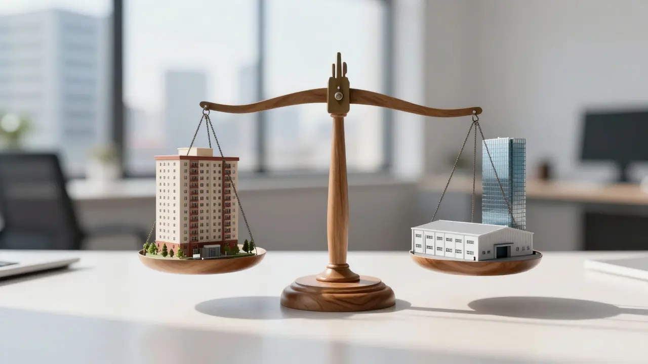 Diversifikation über Immobilienklassen: Wohnen, Büro, Logistik & Pflege