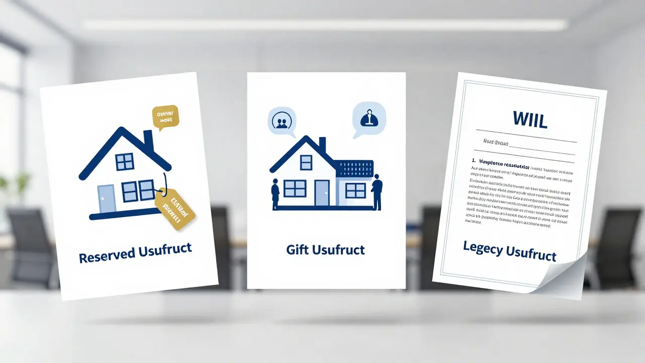 Drei Modelle für Nießbrauch bei Immobilienvererbung dargestellt