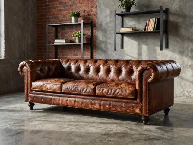 Industrial-Look im Wohnzimmer: Beton, Metall und Leder perfekt kombinieren