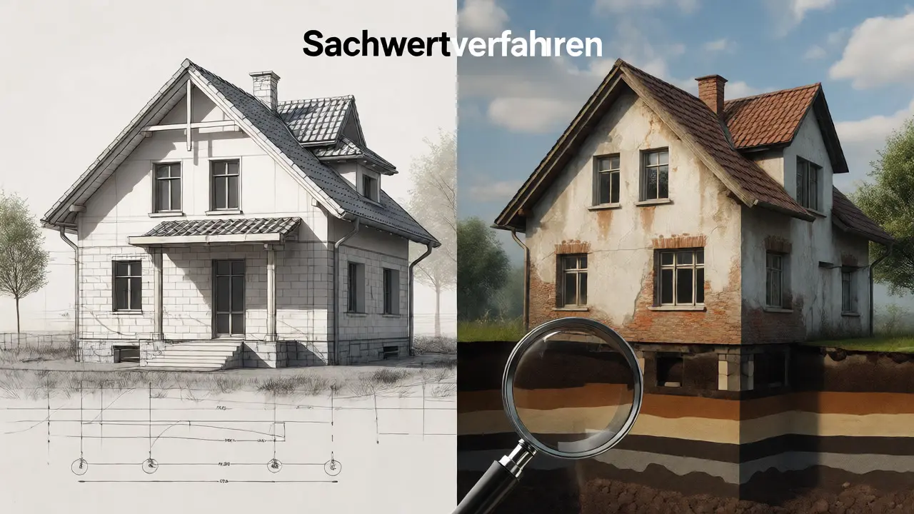 Architekturvisualisierung eines Hauses im Neu- und Altbauzustand