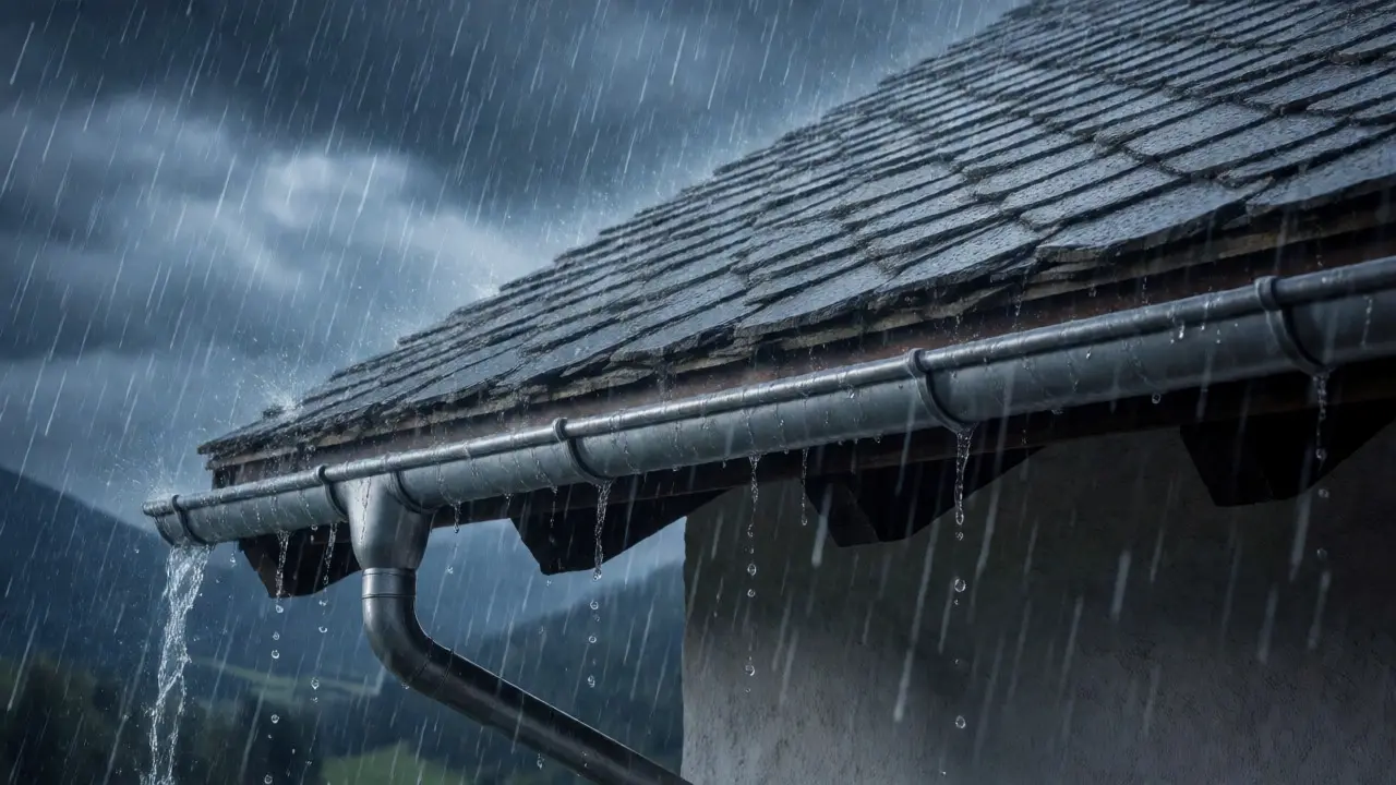 Dachentwässerung richtig planen: Regenrinnen und Fallrohre