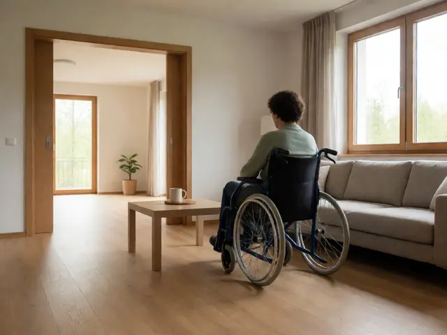 Barrierefreies Wohnzimmer planen: DIN 18040-2 Maße für Höhen & Abstände