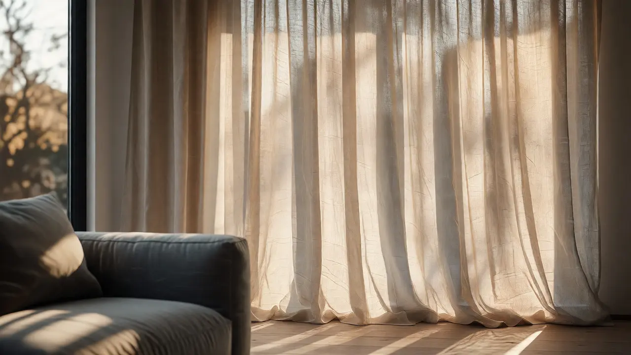 Vorhänge und Gardinen im Wohnzimmer: Material, Farbe & Stil richtig wählen
